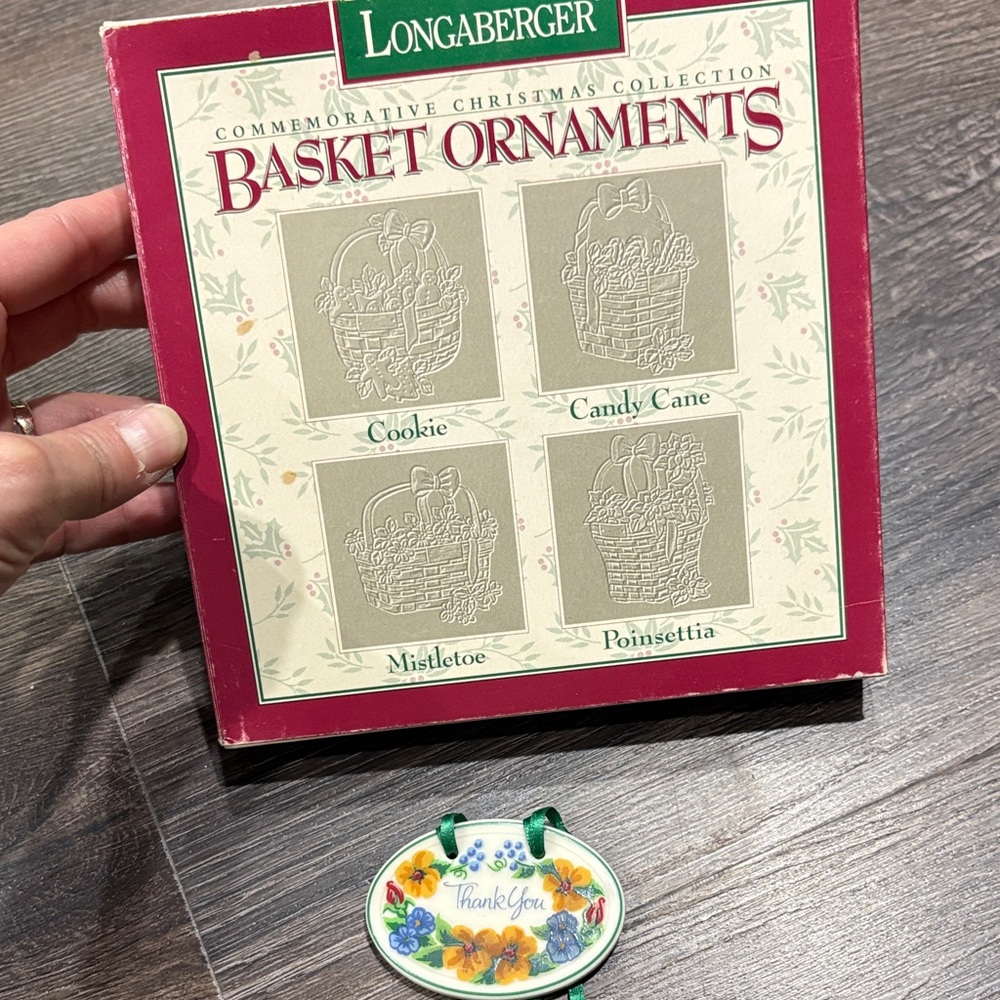 Longaberger Commemorative Basket Ornaments Set